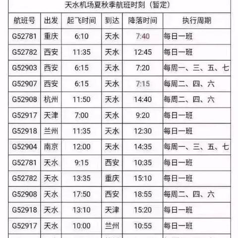 天水车站最新列车时刻表解析